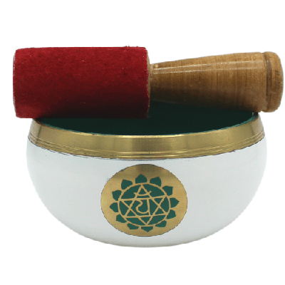 Klankschaal Hart Chakra- Wit (10 cm)
