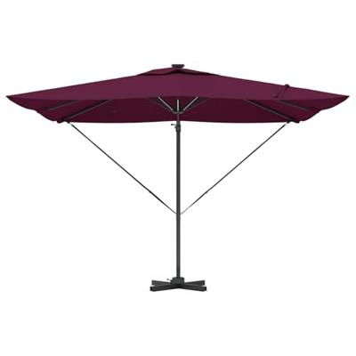 VidaXL Parasol bordeaux rood 286 x 284 x 270 cm aluminium en polyester VidaXL Parasol bordeaux rood 286 x 284 x 270 cm aluminium en polyester