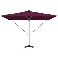 Parasol Bordeauxrood 286 x 285 x 270 cm Aluminium - thumbnail