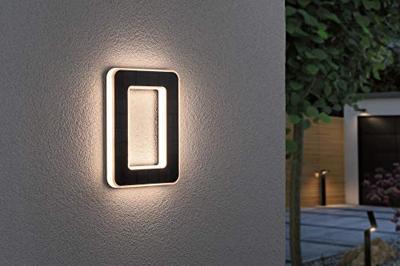 Paulmann 79851 4000870798515 Huisnummerlamp op zonne-energie Energielabel: A (A - G) 0.20 W Warmwit Zwart