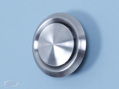 Ventielrooster rond RVS 304 RVS buis 100 mm