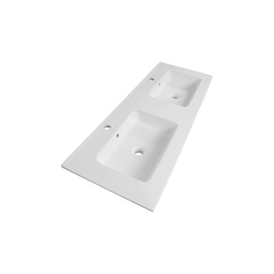 Wastafelblad Keramiek Pisa 120 2 kraangaten Wastafelblad Keramiek Pisa 120 2 kraangaten
