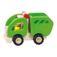 Goki houten vuilniswagen - thumbnail