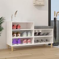 VidaXL Schoenenkast 102x36x60 cm bewerkt hout wit - thumbnail