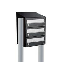 Allux Hive Set 1-Breed, 3-Hoog Met Dak Op Statief Zwart - 40030070_1x3ds - thumbnail