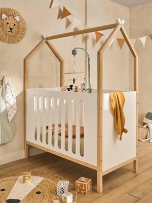 Baby-bedje COCONUT te veranderen in slaapbank wit