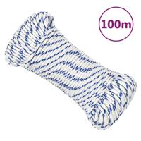 VidaXL Boot touw 3 mm 100 m polypropyleen wit - thumbnail