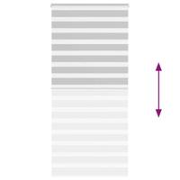 Zebra rolgordijn 115x230 cm stofbreedte 110,9 cm lichtgrijs - thumbnail