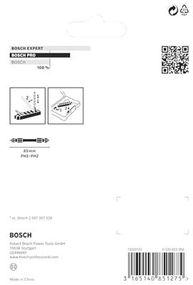 Bosch Accessoires Schroefbit tweezijdig Impact Control PH2, 65 mm 8x - 2608522337