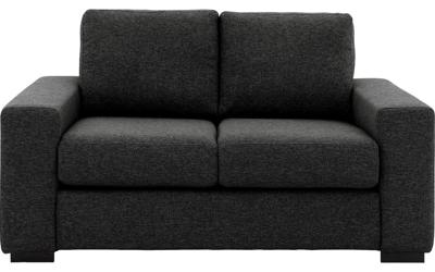 Goossens Bank Lucca antraciet, stof, 2-zits, stijlvol landelijk Goossens Bank Lucca antraciet, stof, 2-zits, stijlvol landelijk