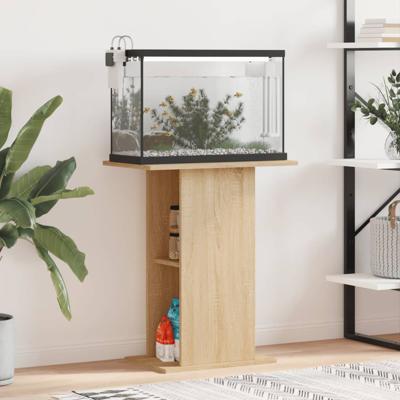 VidaXL Aquariumstandaard sonoma eiken 60,5x36x72,5 cm bewerkt hout