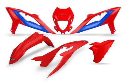 UFO PLAST kappenset trim kit ufo beta red/ blue