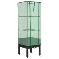 VidaXL Plantenbak verhoogd met kashoes 40x40x140 cm rattanlook - thumbnail