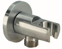 Wiesbaden luxe mess.muur doucheaansluiting+opsteek 1/2&apos;&apos; geb.staal - thumbnail