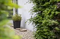 Capi nature groove nl conisch vaas 45x41 cm warme taupe - thumbnail