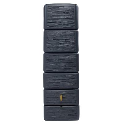 Garantia design regenton slim 300 liter stone decor antraciet Garantia design regenton slim 300 liter stone decor antraciet