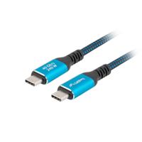 USB-C-kabel Lanberg CA-CMCM-45CU-0020-BK Blauw Zwart 2 m - thumbnail