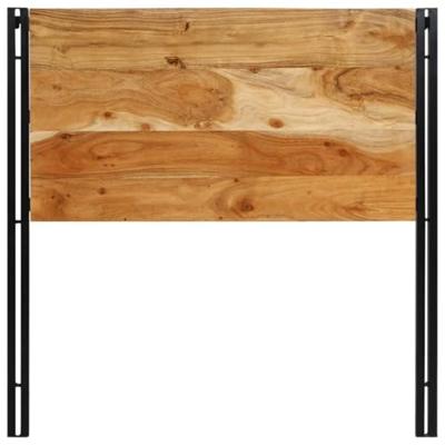 Hoofdeinde 100 cm massief hout acaciahout en ijzer
