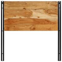Hoofdeinde 100 cm massief hout acaciahout en ijzer - thumbnail