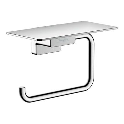 Hansgrohe AddStoris toiletrolhouder met planchet 15x8x9,3cm chroom Hansgrohe AddStoris toiletrolhouder met planchet 15x8x9,3cm chroom