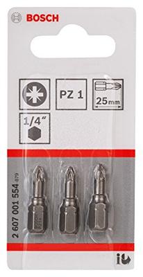 Bosch Accessories 2607001554 Kruis-bit PZ 1 C 6.3 3 stuk(s) - thumbnail