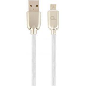 Cablexpert CC-USB2R-AMMBM-1M-W USB-kabel USB 2.0 USB A Micro-USB B Wit Cablexpert CC-USB2R-AMMBM-1M-W USB-kabel USB 2.0 USB A Micro-USB B Wit