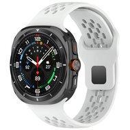 Siliconen sportband Holes Style - Wit - Samsung Galaxy Watch Ultra 47mm - thumbnail