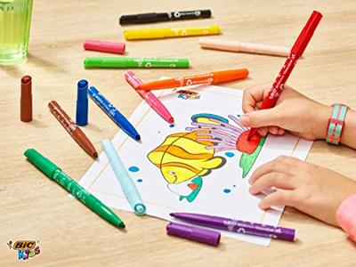 BIC visa color kleurstiften, lijndikte 3 mm, rood, 12 stuk/ 1 doos