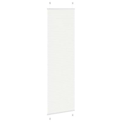 VidaXL Plissé rolgordijn 55x200 cm stofbreedte 54,4 cm polyester wit