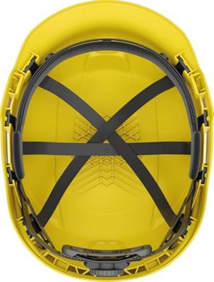 Industriële veiligheidshelm - ABUS - SCATOR - Geel