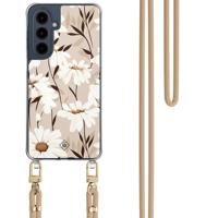Samsung Galaxy A16 hoesje met beige koord - In bloom - thumbnail