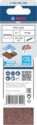 Bosch Accessories 2608606208 Schuurband Korrelgrootte (num) 120 (l x b) 305 mm x 40 mm 3 stuk(s) Bosch Accessories 2608606208 Schuurband Korrelgrootte (num) 120 (l x b) 305 mm x 40 mm 3 stuk(s)