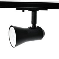 LED Railarmatuur met GU10 fitting - CONO Zwart - 1-fase - thumbnail