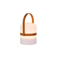 Lucide LITTLE JOE - Oplaadbare Tafellamp Binnen/Buiten - Accu/Batterij - Ø 10 cm - LED Dimb. - 1x0,3W 3000K - IP44 - Bruin - thumbnail