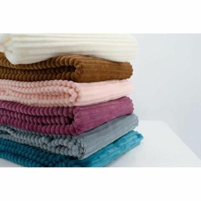 Boudoir deken - DOMIVA - Melk - 75 x 100 cm - Corduroy, zacht en warm