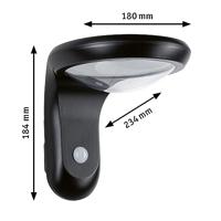 Paulmann Diskola 94854 Wandlamp op zonne-energie met bewegingsmelder LED 3.5 W Antraciet - thumbnail