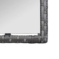 4-delige Loungeset met kussen poly rattan antraciet - thumbnail