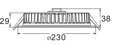 Deko Light 565236 LED Panel Round III 26 LED-inbouwlamp Energielabel: G (A - G) LED vast ingebouwd 26 W Verkeerswit (RAL 9016)
