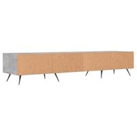 Tv-meubel 150x36x30 cm bewerkt hout betongrijs - thumbnail