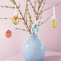 Creativ Company Mini hobbyset strijkkralen, hangende eierdecoraties, diverse kleuren, 1 doos - thumbnail