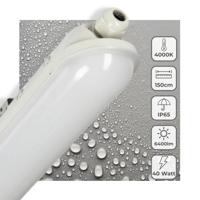 LED&apos;s Light Pro Premium LED TL armatuur compleet 150 cm - Waterdicht - 6400 lm - thumbnail