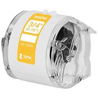 Brother CZ1003 Rol met etiketten 19 mm x 5 m Papier Wit 1 stuk(s) Permanent hechtend Gekleurde etikettenrol - thumbnail
