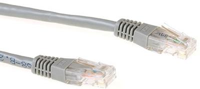 ACT IB1115 LSZH U/UTP CAT6A patchkabel Grijs - 15 meter