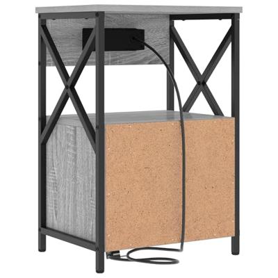 Nachtkastje met lade Grijs sonoma 40 x 31 x 60 cm Bewerkt hout Nachtkastje met lade Grijs sonoma 40 x 31 x 60 cm Bewerkt hout