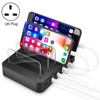 016PD 45W PD USB-C/type-C + 18W PD USB-C/type-C + 18W QC 3 0 USB + USB-poorten Smart Charger met afneembare bezel UK plug - thumbnail