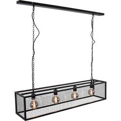 Urban Interiors Hanglamp 'Frame' 4-lamps, kleur Zwart