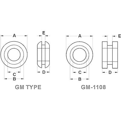 TRU COMPONENTS TC-GMCQR-2518203 Kabeldoorvoering Gesloten Montagegat: 25.1 mm Klem-Ø (max.): 18.9 mm Plaatdikte (max.): 1.5 mm PVC Zwart 100 stuk(s)