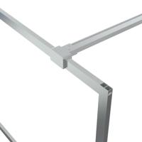 Inloopdouchewand 100x195 cm transparant ESG-glas zilverkleurig - thumbnail