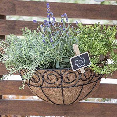 Siena Garden Scroll J58092 Plantenhanger Staal, Kokos Zwart, Natuur