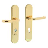 Intersteel Veiligheidsbeslag PC72 Kerntrekbeveiliging Ovaal Messing - thumbnail